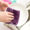 1PC Strong Absorbent Soft Scouring Pad Kitchen Cleaning Dish Towel Microfiber Household Cleaning Cloths Gadgets