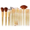 Shiny Makeup Brush Set Professional Glitter Powder Eyeliner Eyelash Lip Foundation Brushes Set Make Up Tool Kit 18Pcs/set RRA1253