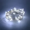 Umlight1688 8 Modes télécommande guirlande lumineuse 5M 50LED 10M fonction minuterie fil d'argent extérieur LED guirlande lumineuse fonctionne sur batterie