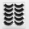 Nya 5 par 3D False Mink Lashes Wispy Lashes Extensions Long Thick Soft Volume 5 Par False Eyelashes8882452