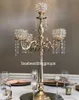 Neuer Stil, Blumenschale, Kristallkandelaber, Kristalle, Tischdekoration für Hochzeiten, best01236
