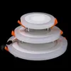 Double couleur LED panneau lumineux 6W 9W 16W 24W rond panneau carré LED plafonnier AC110V 220V intérieur encastré Downlight