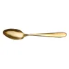 Gold Cutlery Set Spoon Fork Knife Spoons Frosted Stainless Steel Food Western Tableware tool EEA1197
