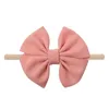 Infant Bandeau Solid 5 pouces Big Bows Nylon Hairdbands Enfants Designer Bandeaux Filles Party Boutique Ties cheveux pour bébé