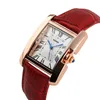 Marca feminina relógios moda casual relógio de quartzo à prova dwaterproof água couro senhoras relógios de pulso feminino couro band8440545