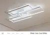 Aluminum frame Black/White Color Modern Led Ceiling Lights for living room bedroom 110V 220V deco Dimmable Ceiling Lamp Fixtures MYY