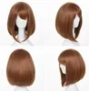 Envío gratis Encantador nuevo hermoso Calidad caliente venta Peluca Anime My Hero Academia Short Brown Bob Cosplay Pelucas de cabello