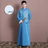 Traditionell kinesisk kläder för män cheongsam kinesiska tang kostym robe forntida kostym national brudgum bröllop kostym film tv-scenkläder