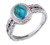 western jewelry turquoise sets fashion earring set ring for men and women Wedding rings
