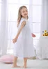 Pyjamas Summer Children's Nightgown Baby Girls Clothes Lace Spark Kids Sleepwear Vintage Princess Home Wear Long Sleeve Y785