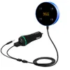 JRFC02 2 in 1 Bluetooth FM-zender AUX Audio-ontvanger Handen Gratis 3.5mm Dual USB-oplader Auto-accessoires