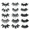 5pairs 5D vizon Kirpikleri uzun makyaj kirpik uzatma aracı kalın hacim 20mm Yanlış Eyelashes çapraz faux