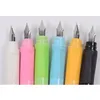 15 pc misture cor elegante caneta caneta candy cores caneta tinteiro caneta de tinta recarregável 0.5mm nib styo pluma para suprimentos estudantis