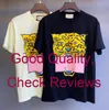 여름 T 셔츠 여성용 Mens Tshirts With Letters Animal Printted 패션 반팔 레이디 티 셔츠 캐주얼 탑 의류 2 색 M-2XL