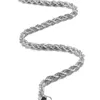 925 Sterling silver 2MM 3MM Twisted Rope Chain Halsband För Kvinnor Män Modesmycken 16 18 20 22 24 26 28 30 tum