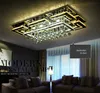 Luxury Modern LED Crystal takljus fyrkantig taklam