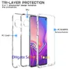 För Samsung S10 Plus Case Clear 3in1 Heavy Duty Full-Body Protection Cover Telefon Väska till Samsung Galaxy S10