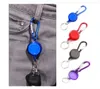 Novo rótulo Clipe Cartão colorido Strap Carabiner chaveiro retrátil de metal Cartão de Badge Holder Anel Belt Clipe Pull Cadeia Camping Key