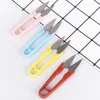 Mini Ciseaux de couture Fil de coupe portable Ciseaux de ciseaux Ushape Cross Stitch Cisseurs Home Clipper Tailor Vêtements Multicolor Scissor5550616