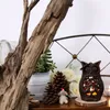 Iron Owl Candlestick Study Desktop Decor Holder Creative Vintage Candle Lantern for Home Coffee Decoration Candle Holders Free DHL