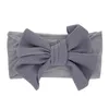 Fasce per capelli in nylon Bowknot Fasce per capelli con fiocco grande per ragazze BowKnot Orecchie di coniglio Corda per la testa Fasce per la testa con nodo turbante Avvolgere Accessori per capelli per bambini M245