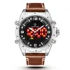 Reloj Hombre GOLDENHOUR Мужские часы Спортивные часы Мужские лучшие бренды Военные мужские наручные часы Мужские часы Водонепроницаемые Relogio Masculino256Q