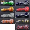 Mini Glass Pipes Handmade Pyrex Smoking Pipe High Quality Funny Bong Cheap Spoon Smoking Accessories Dry Herb Hand Pipe