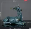Creative European Deer Ornaments Hantverk Amerikanskt Modellrum Vardagsrum Tv Skåp Display Vin Skåp Hem Mjukt Dekorationer