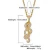 Hip Hop Iced Out Animal Snake King Kettingen Hanger 4mm Tennis Ketting Ketting 4mm Tennis Chain Gold Silver Color Bling Cubic Zircon Sieraden