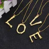 Gold Initial Necklaces Hip Hop Pendant Simple Exaggerated Lava Geometric Fashion 26 English Alphabets Letter Choker Jewelry Gifts for Women