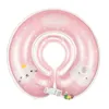 Bebek boyun şamandıra yüzme eğitmeni güvenlik kalınlığını yenidoğan yüzme boyun yüzüğü 0-24 ay çocuklar için bebek ayarlanabilir çift korkuluk