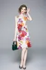 New 2020 Summer Chic Floral Print Round Crew Neck Sexy Sleeveless Women Ladies Casual Party Beach Luxury A-line Mini Vest Shift Dress1208425