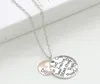 CHAUDE "Be" Graffiti Ami Brave Heureux Fort Merci Pendentif À Breloque Colliers 24 "Femmes Collier Bicolore Soeur Amitié