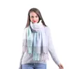 Écharpe à carreaux en laine de gros et d'hiver femmes sauvages surdimensionnés épais châle en cachemire épais châle wrap chandails