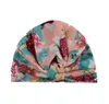 Baby India Hats Bohemian Цветочные шапки новорожденные напечатанные крючком шляпа малыша винтаж мода шанс младенческая зима прекрасная крышка аксессуары AYP6067