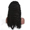 Indian Virgin Human Hair 13x4 Spets Front Wig Natural Color Body Wave 180% Density Kinky Curly 10-36 tum Yaki Yirubeauty