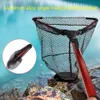 Telescoping For  Fishing Pole Foldable Aluminum Alloy Retractable Landing Net Fishing Net