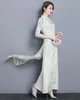 Summer new arrival traditional clothing ao dai dresses knee length oriental dress Female Cheongsam vietnam qipao dress for women257y