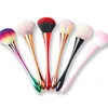 Pinceau de maquillage multifonction Taille Pinceau à ongles Duster Pinceaux de maquillage Poudre arc-en-ciel mince jolie taille outil de brosse de nettoyage KKA7756