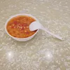 ホワイトロングハンドルスプーンスープメジャースプーンスプーンレストラン家庭用翡翠磁器食器小スプーン