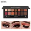 IMAGIC Palette de fard à paupières 14 couleurs yeux miroitant mat maquillage lumière ombre à paupières Palette nuances avec pinceau 50 pcs/lot DHL gratuit