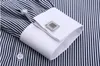 Slip da uomo Slip French Shirt Shirt Non ferro maniche lunghe in cotone smoking maschile camicie da uomo formali abiti da uomo con cuffe francese239f