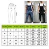 Fashion Men's Ripped Jeans Jumpsuits Vintage Distressed Denim Bib Overalls Men Suspender Pants Playsuit One Piece Trousers