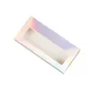 Kirpik Paketleme Kutusu Kirpikler Paketi Renkli Boş Kağıt Lashes Kılıf 10 Renkler Renkli Kirpik Tutucu