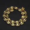 Nouveau Fahsion Mens Gold Bling Full Diamond Hip Hop Grains de café Pig Nose Cban Link Chain Collier gars personnalisés Rapper Chains6591191