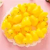 Small Yellow Rubber Ducks Bath Floating Water Toy Noise Maker bibi Sound Duck Swimming Pool Beach Party Supplies