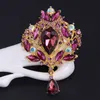 Rhinestone Crystal Crown Brooches Pins Corsage Drop Wedding Brooch cosage women men dress suit Fashion jewelry will and sandy