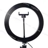 Eitelkeitsbeleuchtung Ringlampe 26cm Dimmable 3000-5000K Aluminiumlegierung mit Tischstativ für Selfie Makeup Video Live Studio DHL