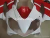 Injektionsform ABS Plastmakare för Honda CBR600 F4I 01 02 03 Vit Röda Fairings CBR600F4I 2001 2002 2003 HW17