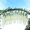 12 pièces ensemble glycine vigne fausse fleur glycine artificielle longues fleurs suspendues pour la maison jardin mariage anniversaire noël saint valentin décor